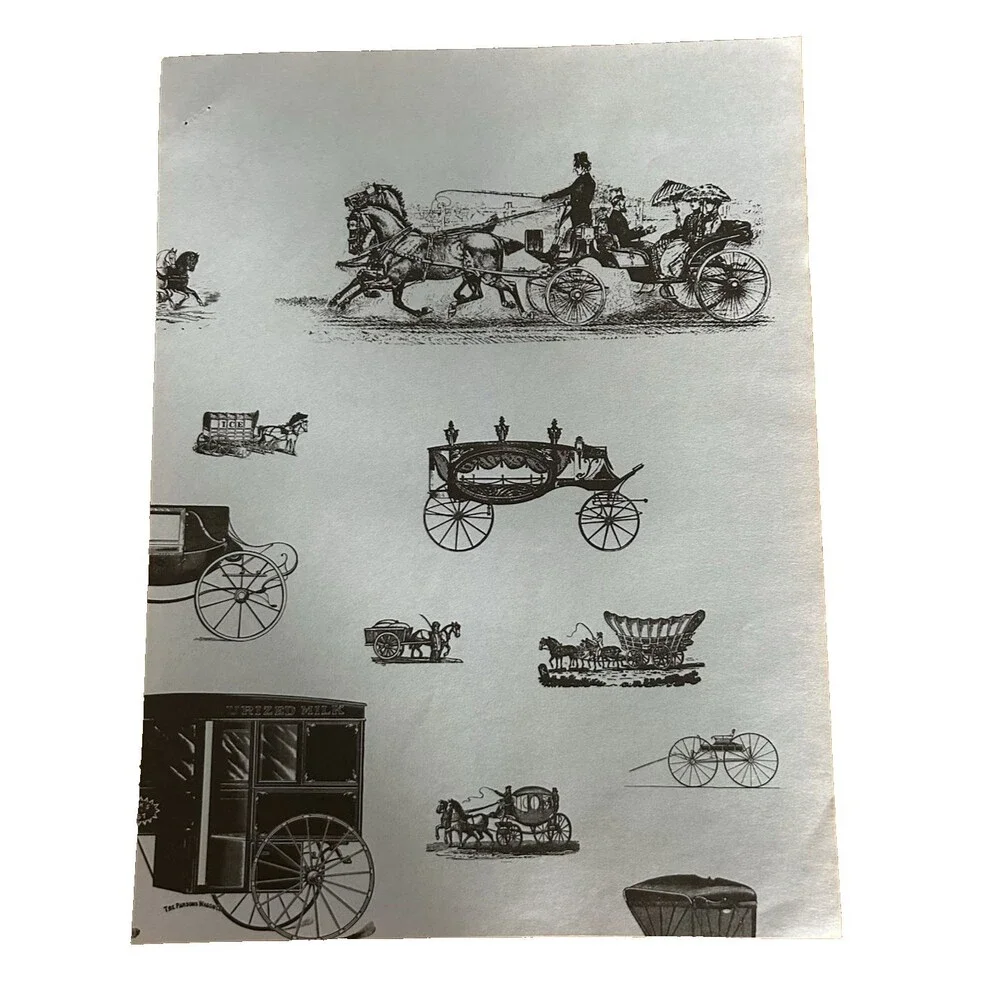 Vtg The Three B's McLean VA Early American Gift Wrap samples & Price List Flyer